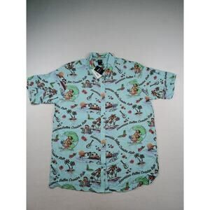 Disney Our Universe Lilo&Stitch BP Shirt XL AllOver Print HawaiianRoller Coaster